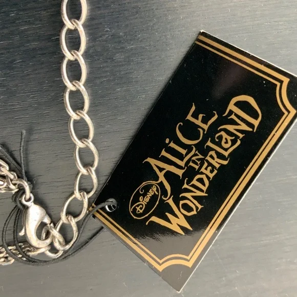 RARE NWT Tom Binns x Disney Couture Alice in Wonderland Necklace Keyhole + 7 key